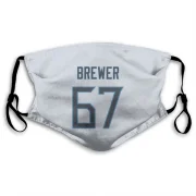 Chandler Brewer Tennessee Titans  Face Mask - White