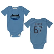 Chandler Brewer Tennessee Titans  Infant & Newborn Bodysuit - Light Blue