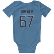 Chandler Brewer Tennessee Titans  Infant & Newborn Bodysuit - Light Blue