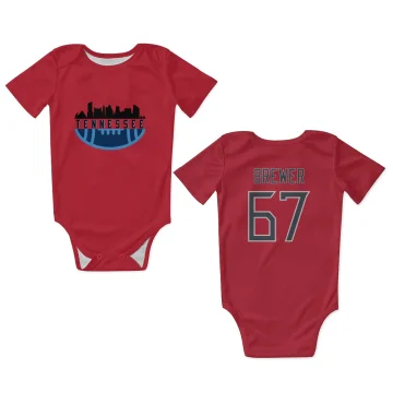 Chandler Brewer Tennessee Titans  Infant & Newborn Bodysuit - Red