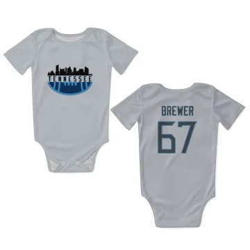 Chandler Brewer Tennessee Titans  Infant & Newborn Bodysuit - White