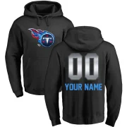 Custom Youth Tennessee Titans Midnight Mascot Pullover Hoodie Black