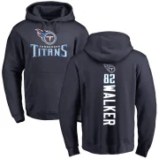 Delanie Walker Men's Tennessee Titans Pro Line Backer Pullover Hoodie Navy