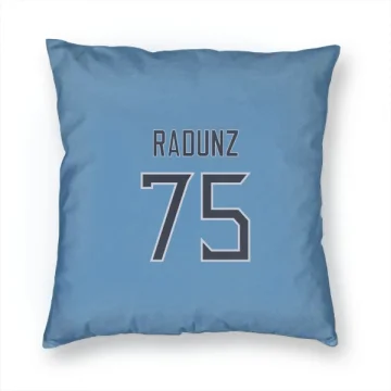 Dillon Radunz Tennessee Titans  Pillow Cover (18 X 18) - Light Blue