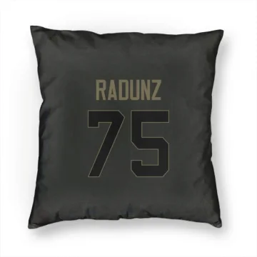 Dillon Radunz Tennessee Titans  Service Pillow Cover (18 X 18) - Black