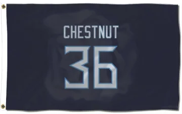 Julius Chestnut Tennessee Titans  Flag (3 X 5) - Navy