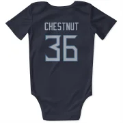 Julius Chestnut Tennessee Titans  Infant & Newborn Bodysuit - Navy