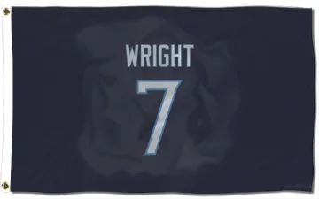 Matthew Wright Tennessee Titans  Flag (3 X 5) - Navy