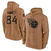 Nick Vannett Men's Tennessee Titans 2023 Salute To Service Club Pullover Hoodie Brown