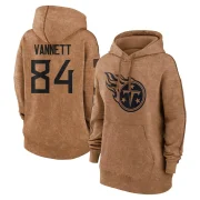 Nick Vannett Women's Tennessee Titans 2023 Salute To Service Pullover Hoodie Brown