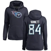 Nick Vannett Women's Tennessee Titans Pro Line Logo Pullover Hoodie Navy