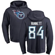 Nick Vannett Youth Tennessee Titans Pro Line Logo Pullover Hoodie Navy