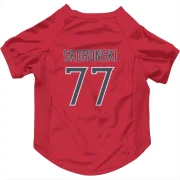 Peter Skoronski Tennessee Titans  Dog & Cat Pet Jersey - Red