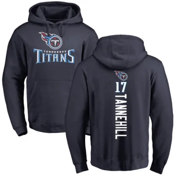 Ryan Tannehill Men's Tennessee Titans Pro Line Backer Pullover Hoodie Navy