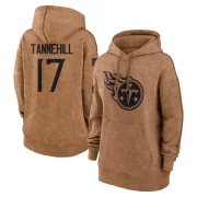 Ryan Tannehill Women's Tennessee Titans 2023 Salute To Service Pullover Hoodie Brown